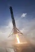 Falcon 9 flight 25 first-stage approached the drone ship with a tilt