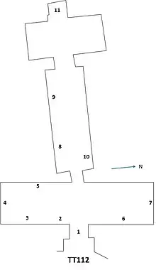 Plan of TT112