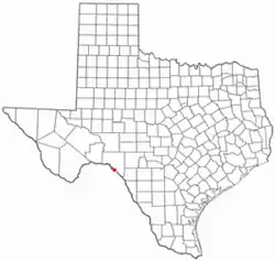 Location of Box Canyon, Texas