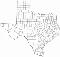 Location of MorgansPointResort, Texas