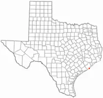 Location of Quintana, Texas