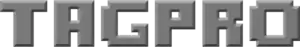 The word "TAGPRO" written in all capitals in gray, pixelated font