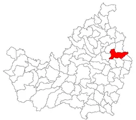 Location in Cluj County