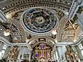 Ceiling paintings above the altar