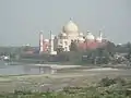 Taj Mahal and Yamuna river