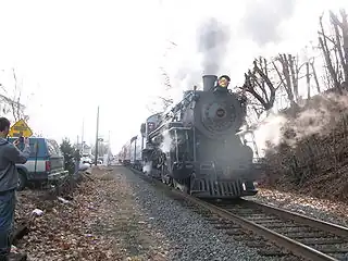 No. 425 performing a test run on December 29, 2007