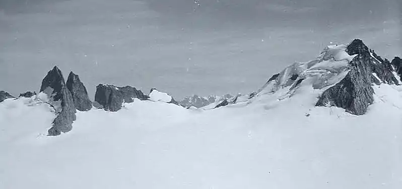 Taku Towers with Emperor Peak (right)