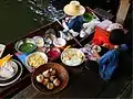 Food vendors at Taling Chan Floating Market, Taling Chan District