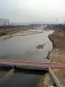 Looking south from the bridge near Suseo, Seoul