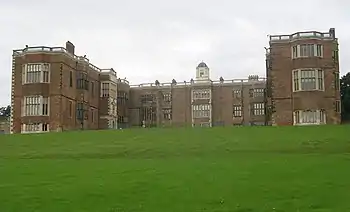 Photograph of Temple Newsam from in front of the house showing the 3 wings