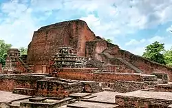 Ruins of brick buildings