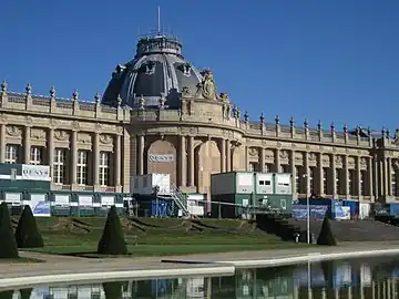 The museum's main building during the 2013–2018 renovation