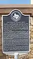 Buffalo Soldier Gate marker explaining the history of the Post opposite El Paso Del Norte from 1849 to the present