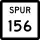 State Highway Spur 156 marker