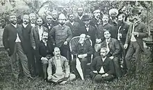 Smith (standing, fourth from left) in 1885