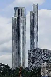 The Astaka Tower A is the tallest skyscraper in Johor Bahru and the tallest residential building in Southeast Asia.