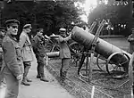 German artillery captured during the Battle of the Somme