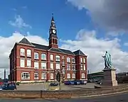 Dock Offices, 1885; statue of Albert, Prince Consort, 1879, to front (2007)