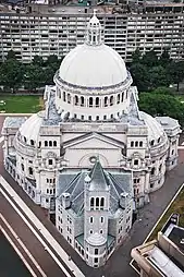 Original church with the domed Mother Church Extension (1906)