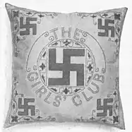 Pillow cover offered by the Girls' Club in The Ladies Home Journal in 1912