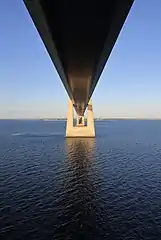 Passing under the East Bridge