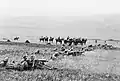 German machine gunners in action during the manoeuvres of 1905 with MG 01s.