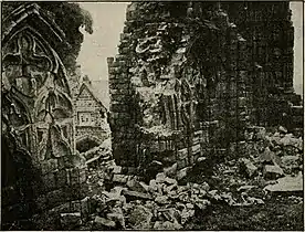 Further damage to the ruined  Whitby Abbey.