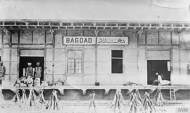 Indian troops guard Baghdad railway station