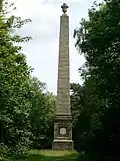 Obelisk and Enclosing Railings approx. 200 Metres South East of Rotunda in Black Fen Pleasure Grounds