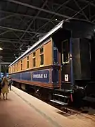 A CER executive car at the Russian Railway Museum