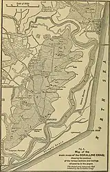 A map, published in 1898, showing the extent of Coralline Crag rocks in Suffolk