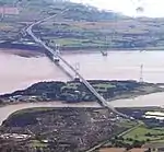 Severn Bridge and Aust Viaduct First Severn Crossing