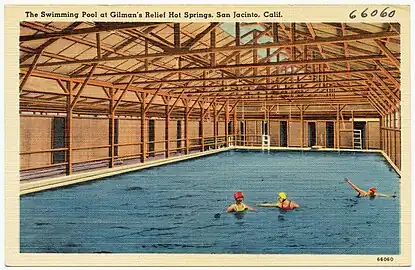 Swimming pool at Gilman's Relief Hot Springs