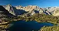 West Vidette centered beyond Bullfrog Lake