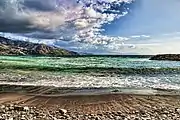 Almuñécar beach in winter—La Playa en Invierno