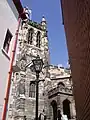 The bell tower of St. Mary's church, Stockport