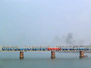 Netravati railway bridge serves as the gateway to Mangalore