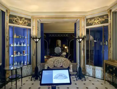 The boudoir of fashion designer Jeanne Lanvin (now in the Museum of Decorative Arts, Paris), by Armand-Albert Rateau, 1920-1922