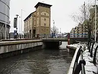 The current bridge over the main channel of the Kennet