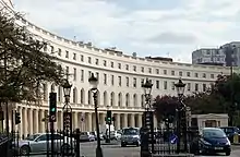 1–6 and 8–14 Park Crescent with 98 Portland Place