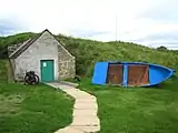 Ice house used to preserve fish at Findhorn