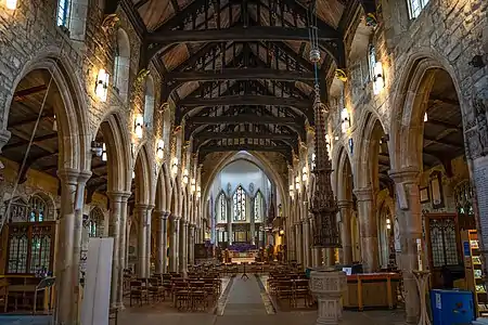 The nave inside the cathedral