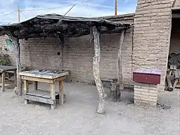 The presidio Tucson Blacksmith Shop.  The Tucson Ring Meteorite was used for years as an anvil in the presidio blacksmith shop.  The meteorite is now on display in the Smithsonian Museum in Washington D.C.