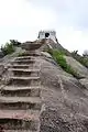 The stairs of the Bahubali Jain temple at Gommatagiri