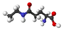 skeletal formula of L-theanine