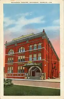 Savannah Theatre, Savannah, Georgia, in its original form