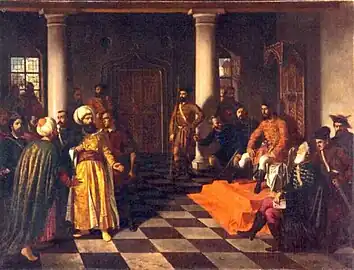 Vlad the Impaler and the Turkish Envoys, by Theodor Aman, 1862-1863, oil on canvas, National Museum of Art of Romania, Bucharest