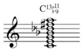 Thirteenth chord with flat ninth Playⓘ