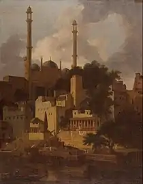 Aurangzeb's Mosque by Thomas Daniell