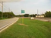 View east at Y. U. Jones Rd in Thompsons